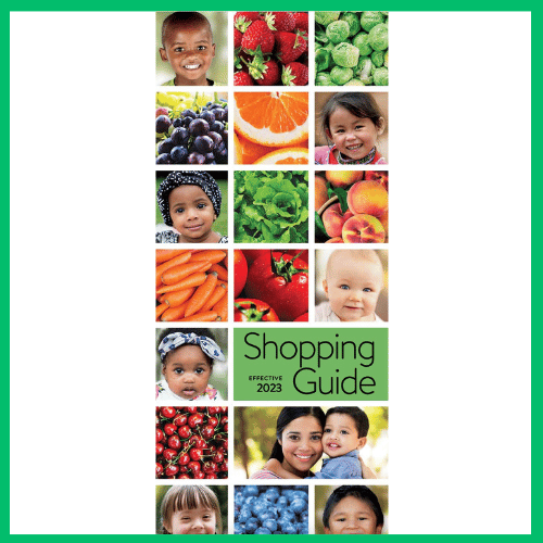 Image of approved food list